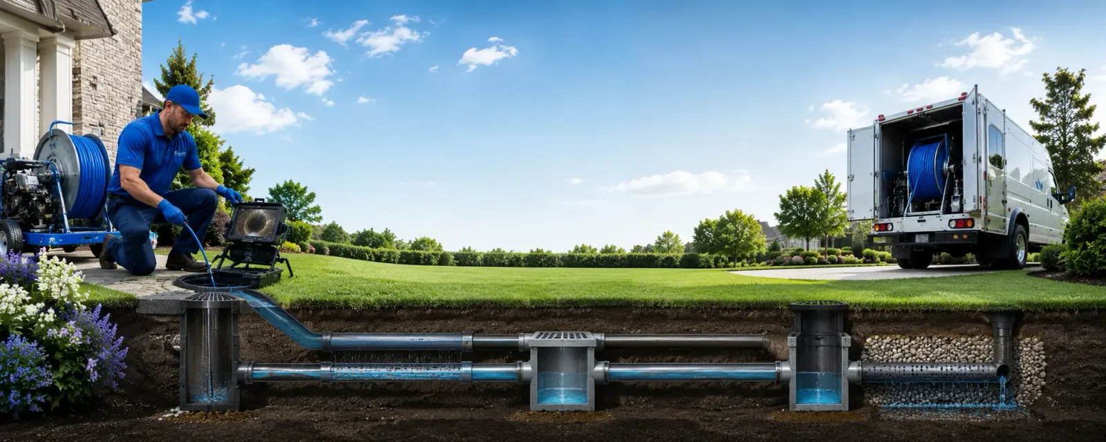 Outdoor drain cleaning information for White Marsh, MD